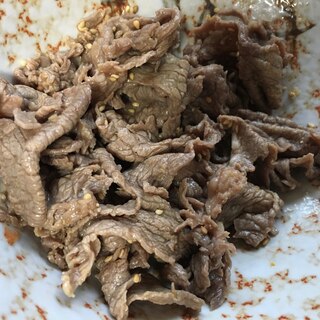 牛こま肉のしょうが焼き★